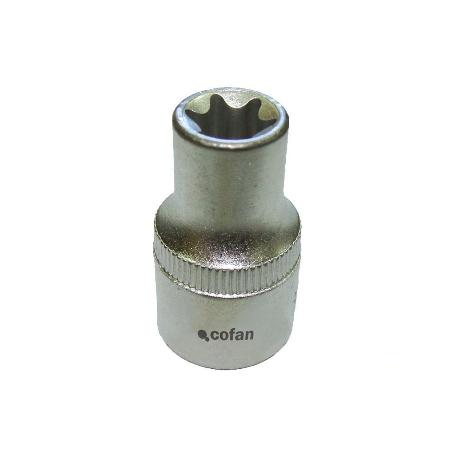 LLAVE DE VASO 1/4 TORX HEMBRA  E-6