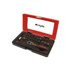 SET MINI CARRACA 1/4 CON PUNTAS (33 PCS.)