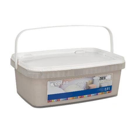 PINTURA PLÁSTICA MONOCAPA GRIS 2,5 L