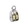 POLEA DOBLE GIRATORIA NIQUELADA (Ø30MM) VENTA UNITARIA