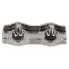 SUJETACABLES PLANOS DOBLES INOX. M-2 VENTA UNITARIA