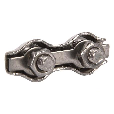 SUJETACABLES PLANOS DOBLES INOX. M-10 VENTA UNITARIA