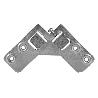 COLGADOR ESCUADRA DOBLE ZINCADO 59X59 MM VENTA UNITARIA