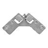 COLGADOR ESCUADRA DOBLE ZINCADO 59X59 MM VENTA UNITARIA