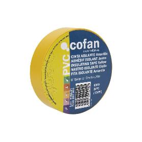 CINTA AISLANTE 180 MICRAS AMARILLA 19MMX20 METROS VENTA UNITARIA
