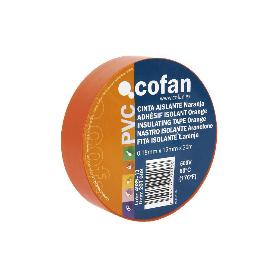 CINTA AISLANTE 180 MICRAS NARANJA 19MMX20 METROS VENTA UNITARIA