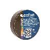 CINTA AISLANTE 180 MICRAS MARRON 19MMX20 METROS   CAJA 10 UNID.