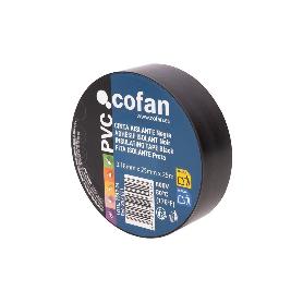 CINTA AISLANTE 180 MICRAS NEGRA 25 MM X 25 M   CAJA 8 UNID.