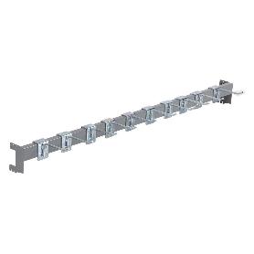 BARRA DE CARGA 1000X40X20MM CON 10 GANCHOS 10CM