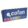 CARTELA CON LOGO COFAN 500X200MM EXP.PERFORADO