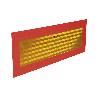 PLACA V-6 PARA VEHICULOS LARGOS 565X200MM.