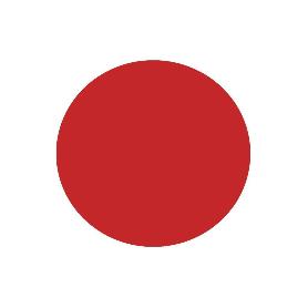 CIRCULO ADHESIVO ROJO 150 MM PARA CRISTAL