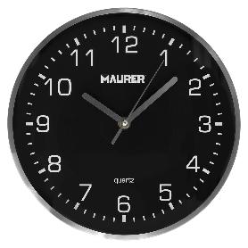 RELOJ DE PARED Ø 25 CM NEGRO