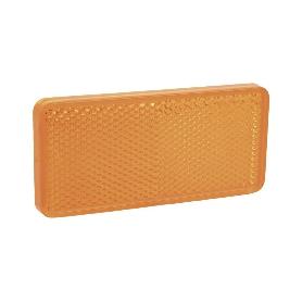 CATADIÓPTRICO RECTANGULAR ÁMBAR 94 X 44 MM CON ADHESIVO