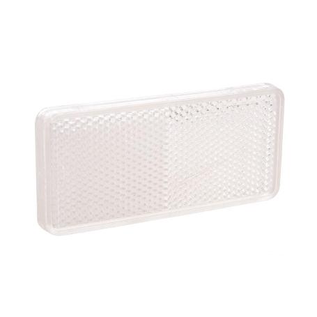 CATADIÓPTRICO RECTANGULAR BLANCO 94 X 44 MM CON ADHESIVO