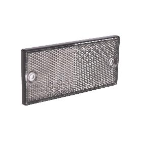 CATADIÓPTRICO RECTANGULAR BLANCO 106 X 50 MM CON AGUJERO SIN TORNILLO