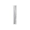 PACK 2 CREMALLERAS PARED PARA ESTANTERÍAS 1608X30X25 MM