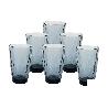 PACK 6 VASOS ALTO VIDRIO 47 CL COLOR AZUL MODELO JADE
