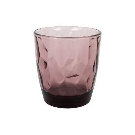 PACK 6 VASOS DE AGUA VIDRIO 30,5 CL COLOR PURPURA MODELO JADE