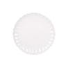 VAJILLA DE PORCELANA EN RELIEVE COLOR BLANCO ESMALTADO 16 PIEZAS