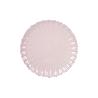 VAJILLA DE PORCELANA EN RELIEVE COLOR ROSA NUDE ESMALTADO 16 PIEZAS