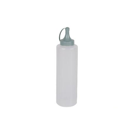 BOTELLA ACEITERA MODELO ALBAHACA 500 ML VERDE AGUA  6X23CM   CAJA 12 UNID.