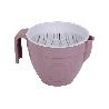 GRASERA COLADOR 500ML MODELO ALBAHACA ROSA PALO 16.5X12X10CM VENTA UNITARIA