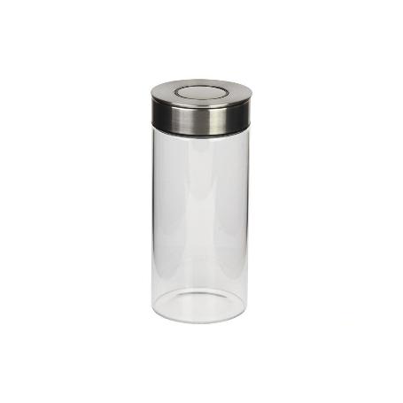 FRASCO BOROSILICATO+ACERO MODELO CICER 1700 ML 29.5 X 10 CM