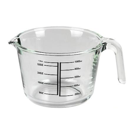 JARRA MEDIDORA DE VIDRIO BOROSILICATO 1 L MODELO BARITINA