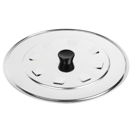 TAPA C/DESVAPO  ACERO INOX 24 CM VENTA UNITARIA