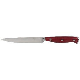 CUCHILLO VERDURAS  HOJA13CM MODELO AGUACEJO ROJO