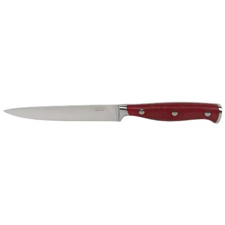 CUCHILLO VERDURAS  HOJA13CM MODELO AGUACEJO ROJO