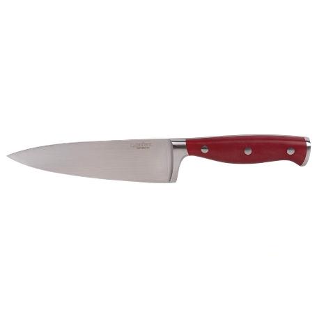CUCHILLO COCINA HOJA15CM MODELO AGUACEJO ROJO