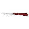 PACK 3 CUCHILLO CHULETERO MICRODENTADO HOJA 10CM  MODELO GULASH ROJO