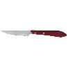 PACK 3 CUCHILLO DE MESA CON FILO HOJA 10CM  MODELO GULASH ROJO