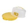 TARTERA REDONDA AMARILLA OPACA PAVLOVA CON ASAS Ø34,5 X 18,5 CM VENTA UNITARIA