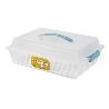 TARTERA RECTANGULAR AZUL OPACA PAVLOVA CON ASAS 38 X 28 X 13 CM   CAJA 5 UNID.