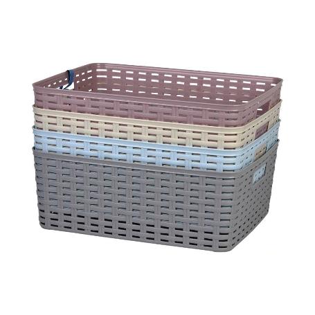 CESTA MULTIUSOS   12L 36X28X13.5CM GRIS   CAJA 6 UNID.