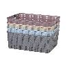 CESTA MULTIUSOS   12L 36X28X13.5CM GRIS   CAJA 6 UNID.