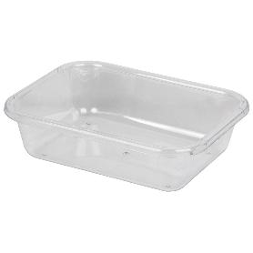 BANDEJA 31.5X23.5X6.5CM MULTIUSOS  TRANSPARENTE   CAJA 6 UNID.