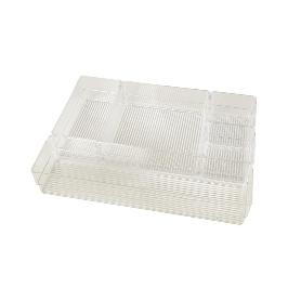 SET ORGANIZADOR COSMETIC 30X23X8CM TRANSPARENTE VENTA UNITARIA