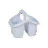 ESCURRECUBIERTOS  CON ASA BLANCO 19.5X15.5X16CM VENTA UNITARIA