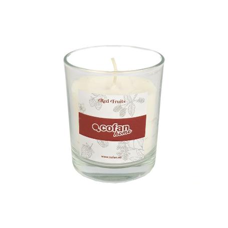 VELA AROMATICA DE CERA VEGETAL RED FRUITS 125 G   CAJA 12 UNID.
