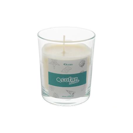 VELA AROMATICA DE CERA VEGETAL OCEAN 125 G   CAJA 12 UNID.