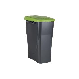 CUBO DE BASURA PARA RECICLAR 15 LITROS  COLOR VERDE 20 X 31 X 42 CM
