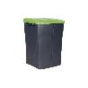 CUBO DE BASURA PARA RECICLAR 45 LITROS  COLOR VERDE 36.5 X 36 X 51  CM