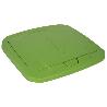 CUBO DE BASURA PARA RECICLAR 45 LITROS  COLOR VERDE 36.5 X 36 X 51  CM