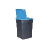 CUBO DE BASURA PARA RECICLAR 45 LITROS  COLOR AZUL 36.5 X 36 X 51  CM
