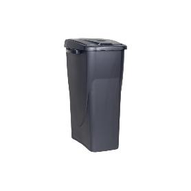 CUBO DE BASURA PARA RECICLAR 25 LITROS  COLOR GRIS 21.5 X 36 X 51 CM