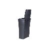 CUBO DE BASURA PARA RECICLAR 25 LITROS  COLOR GRIS 21.5 X 36 X 51 CM